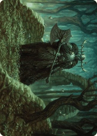 {A} Mosswood Dreadknight Art Card [Wilds of Eldraine Art Series][AWOE 040]