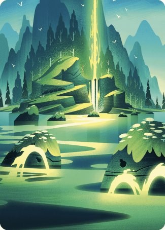 {A} Leyline of Abundance Art Card [Wilds of Eldraine Art Series][AWOE 073]