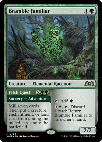 {@R} Bramble Familiar // Fetch Quest (Promo Pack) [Wilds of Eldraine Promos][PP WOE 164]