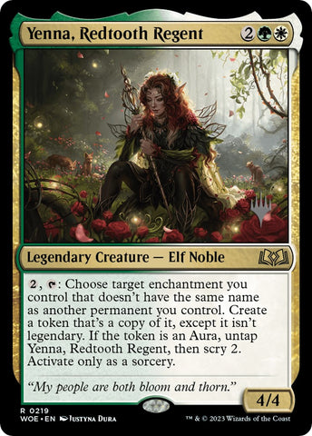{@R} Yenna, Redtooth Regent (Promo Pack) [Wilds of Eldraine Promos][PP WOE 219]