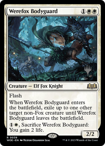 {@R} Werefox Bodyguard (Promo Pack) [Wilds of Eldraine Promos][PP WOE 039]