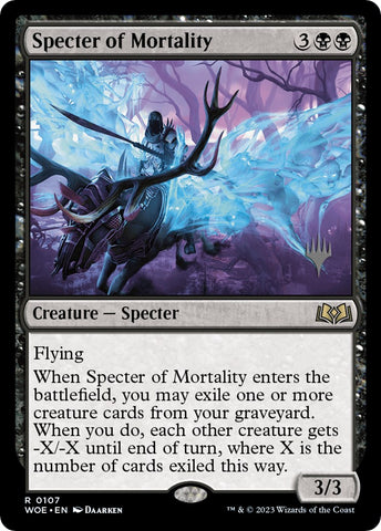 {@R} Specter of Mortality (Promo Pack) [Wilds of Eldraine Promos][PP WOE 107]