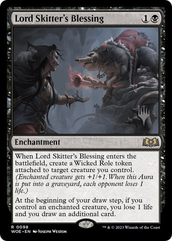 {@R} Lord Skitter's Blessing (Promo Pack) [Wilds of Eldraine Promos][PP WOE 098]