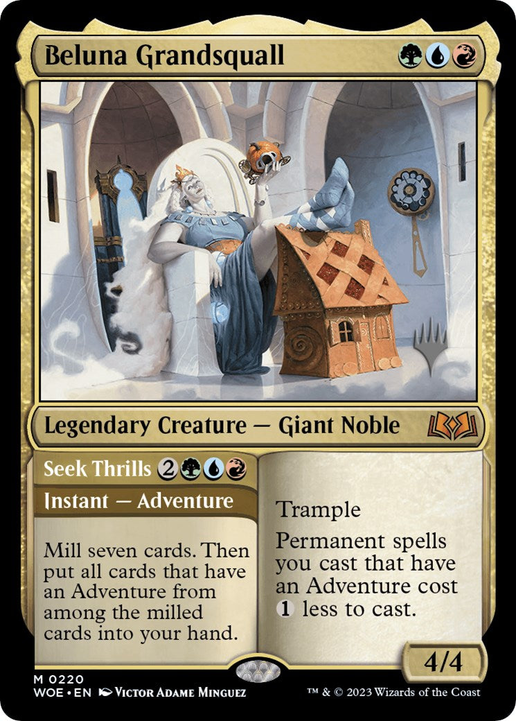 {@R} Beluna Grandsquall // Seek Thrills(Promo Pack) [Wilds of Eldraine Promos][PP WOE 220]