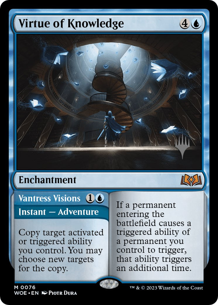 {@R} Virtue of Knowledge // Vantress Visions (Promo Pack) [Wilds of Eldraine Promos][PP WOE 076]