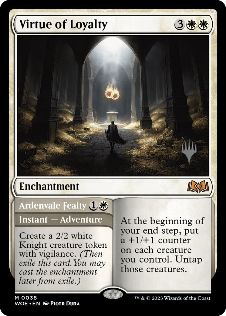 {@R} Virtue of Loyalty // Ardenvale Fealty (Promo Pack) [Wilds of Eldraine Promos][PP WOE 038]