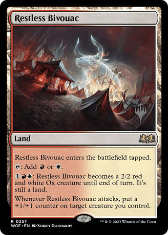 {@R} Restless Bivouac (Promo Pack) [Wilds of Eldraine Promos][PP WOE 257]