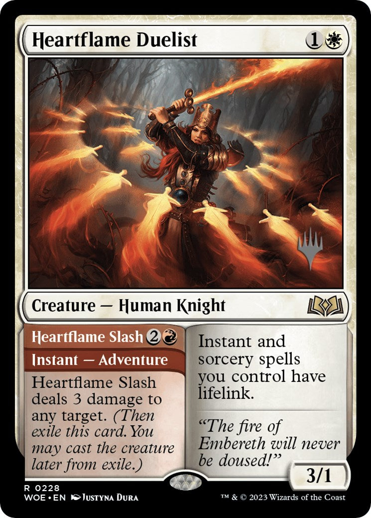 {@R} Heartflame Duelist // Heatflame Duelist (Promo Pack) [Wilds of Eldraine Promos][PP WOE 228]