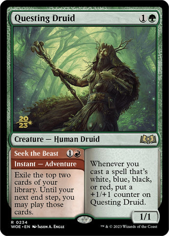 {@R} Questing Druid // Seek the Beast [Wilds of Eldraine Prerelease Promos][PR WOE 234]