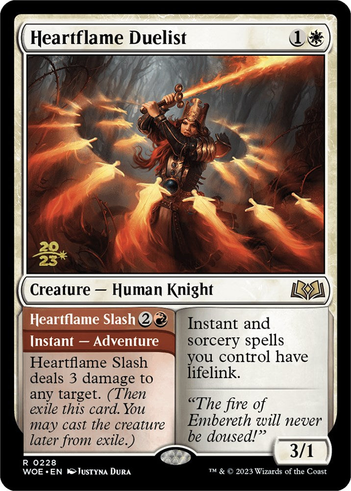 {@R} Heartflame Duelist // Heartflame Slash [Wilds of Eldraine Prerelease Promos][PR WOE 228]