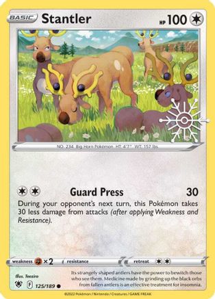[PKM] Stantler (125/189) (Holiday Calendar) [Sword & Shield: Astral Radiance]