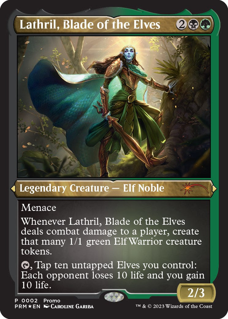 {R} Lathril, Blade of the Elves (Foil Etched) [Media Promos][PA PRM 2]