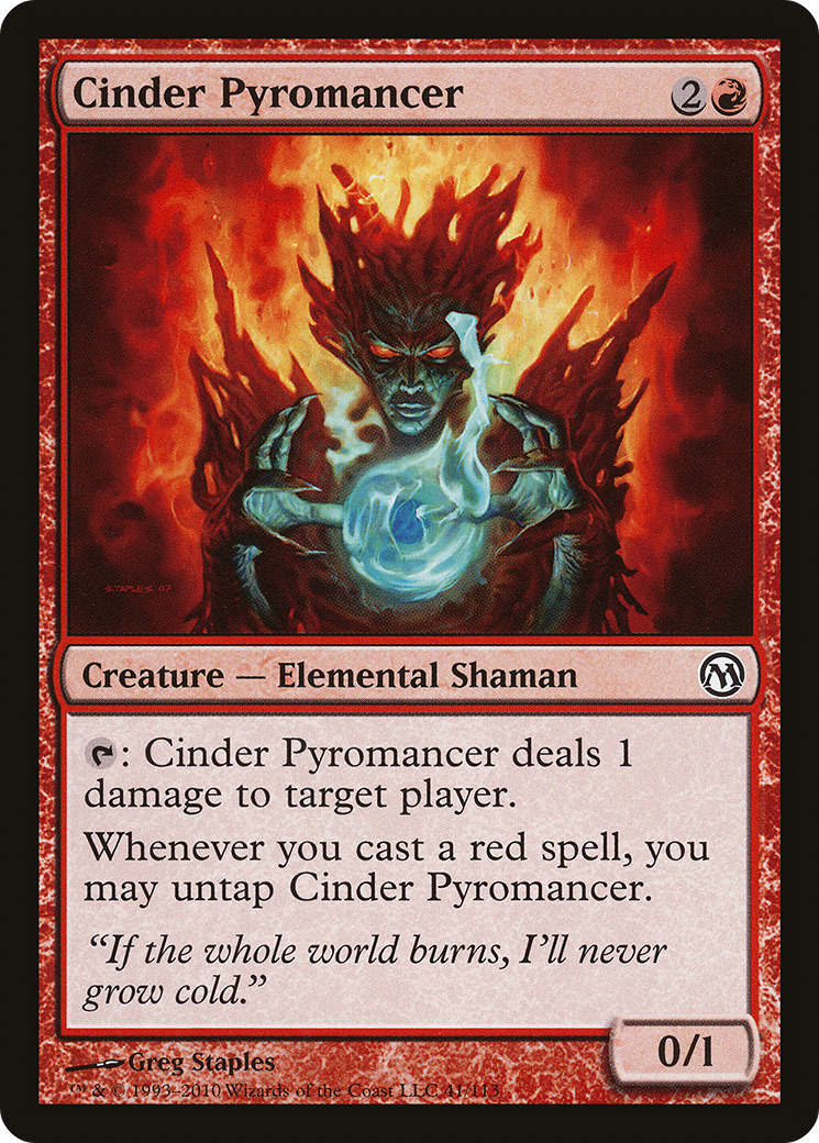 {C} Cinder Pyromancer [Duels of the Planeswalkers][DPA 041]