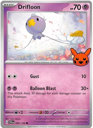 [PKM-R] Drifloon (089/198) [Trick or Trade 2023]