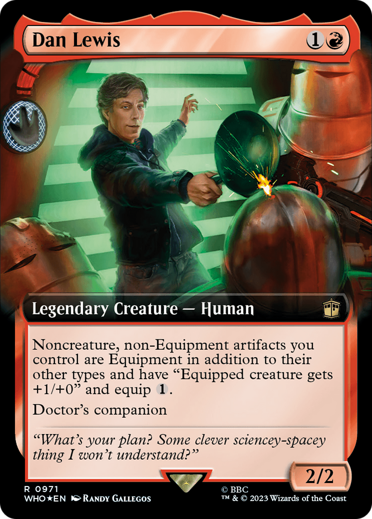 {R} Dan Lewis (Extended Art) (Surge Foil) [Doctor Who][WHO 971]