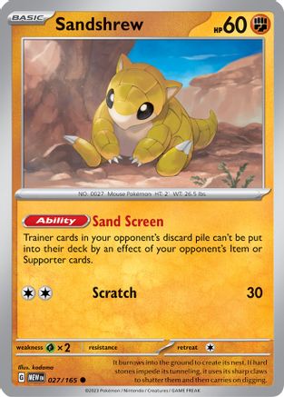 [PKM] Sandshrew (027/165) [Scarlet & Violet: 151]