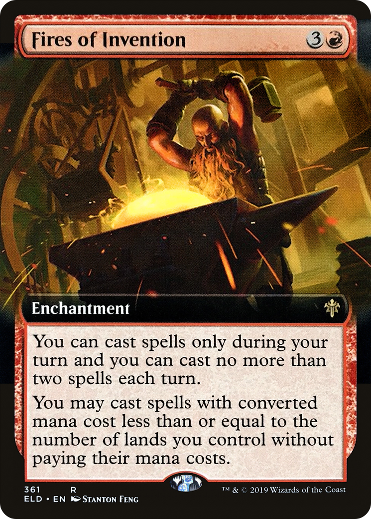 {R} Fires of Invention (Extended Art) [Throne of Eldraine][ELD 361]