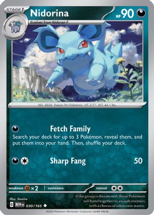 [PKM] Nidorina (030/165) [Scarlet & Violet: 151]