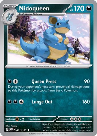[PKM] Nidoqueen (031/165) [Scarlet & Violet: 151]