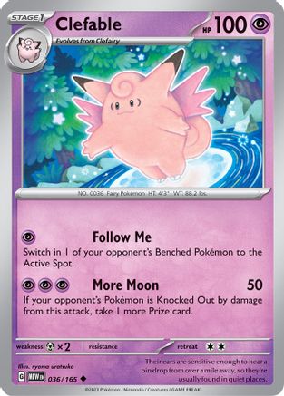 [PKM] Clefable (036/165) [Scarlet & Violet: 151]