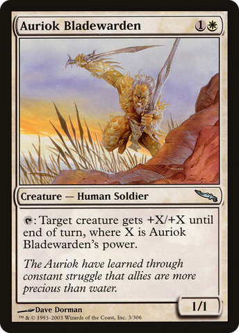{C} Auriok Bladewarden [Mirrodin][MRD 003]