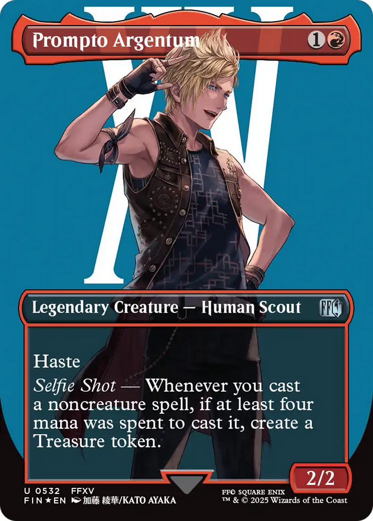 {@C} Prompto Argentum (Borderless) (Surge Foil) [FINAL FANTASY][FIN 532]