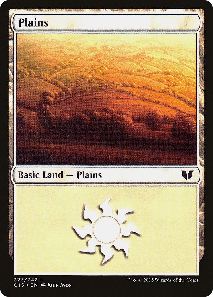 {B}[C15 323] Plains (323) [Commander 2015]