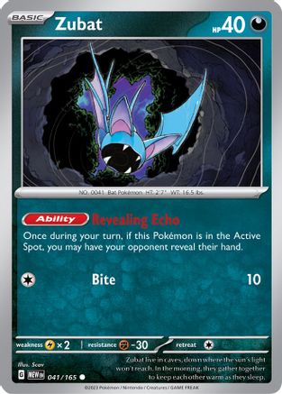 [PKM] Zubat (041/165) [Scarlet & Violet: 151]