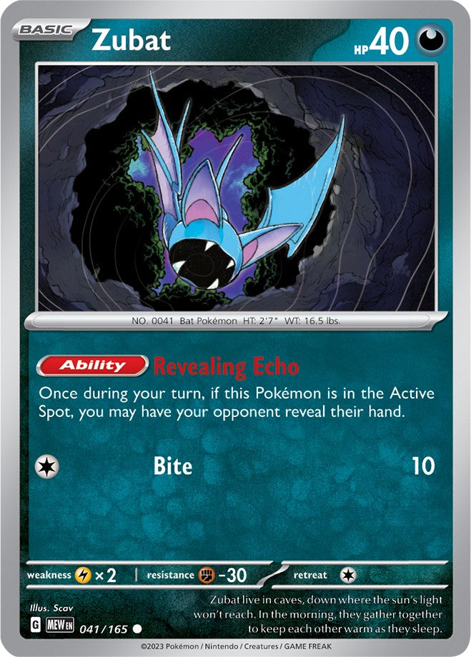 [PKM-C] Zubat (041/165) [Scarlet & Violet: 151]