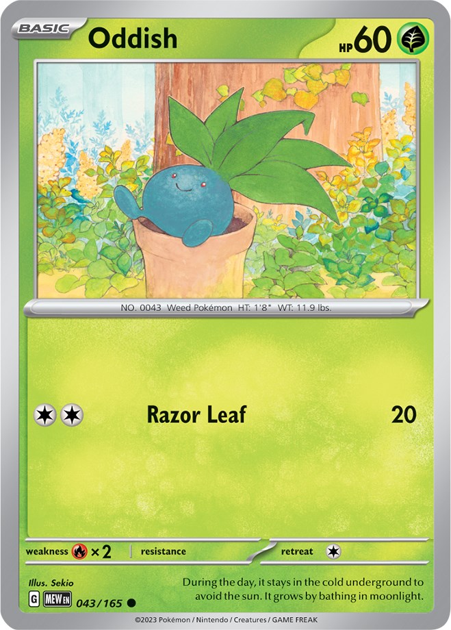 [PKM-C] Oddish (043/165) [Scarlet & Violet: 151]