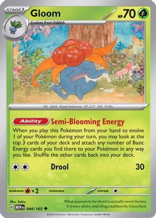 [PKM] Gloom (044/165) [Scarlet & Violet: 151]