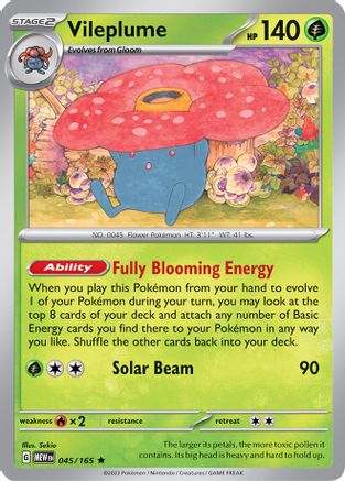[PKM-R] Vileplume (045/165) [Scarlet & Violet: 151]
