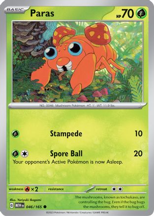[PKM] Paras (046/165) [Scarlet & Violet: 151]