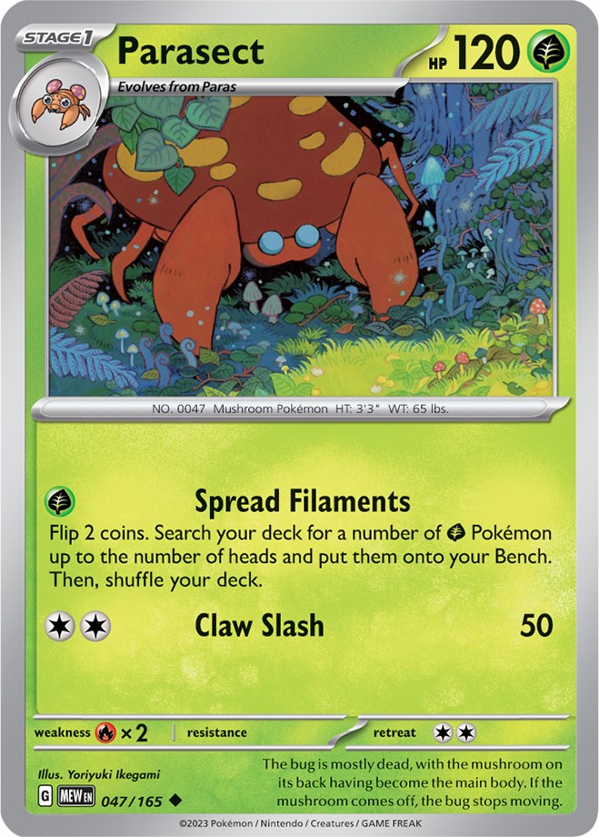 [PKM-C] Parasect (047/165) [Scarlet & Violet: 151]