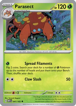 [PKM] Parasect (047/165) [Scarlet & Violet: 151]