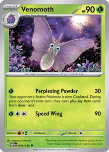 [PKM-C] Venomoth (049/165) [Scarlet & Violet: 151]