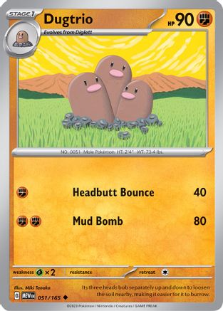 [PKM] Dugtrio (051/165) [Scarlet & Violet: 151]