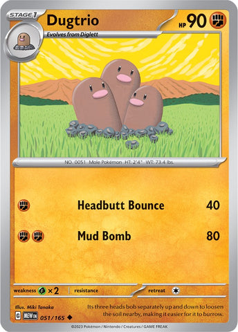 [PKM-C] Dugtrio (051/165) [Scarlet & Violet: 151]