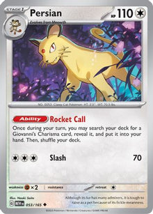 [PKM] Persian (053/165) [Scarlet & Violet: 151]