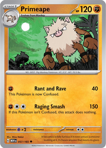 [PKM-C] Primeape (057/165) [Scarlet & Violet: 151]