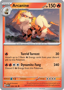 [PKM-C] Arcanine (059/165) [Scarlet & Violet: 151]