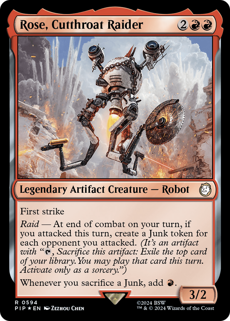 {R} Rose, Cutthroat Raider (Surge Foil) [Fallout][PIP 594]
