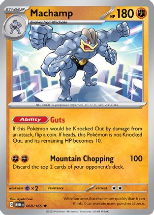 [PKM] Machamp (068/165) [Scarlet & Violet: 151]