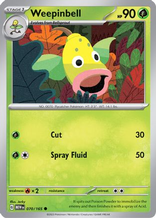 [PKM] Weepinbell (070/165) [Scarlet & Violet: 151]