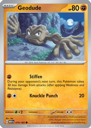 [PKM] Geodude (074/165) [Scarlet & Violet: 151]
