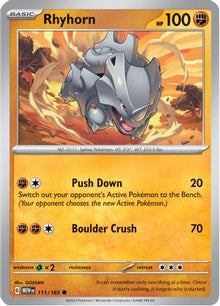 [PKM] Rhyhorn (111/165) [Scarlet & Violet: 151]