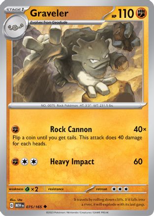 [PKM] Graveler (075/165) [Scarlet & Violet: 151]