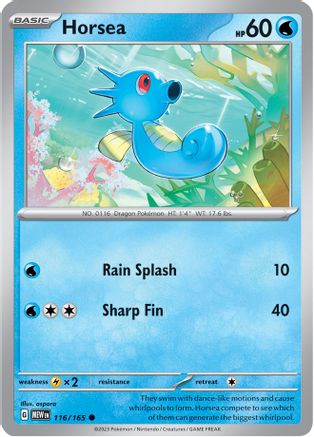 [PKM] Horsea (116/165) [Scarlet & Violet: 151]