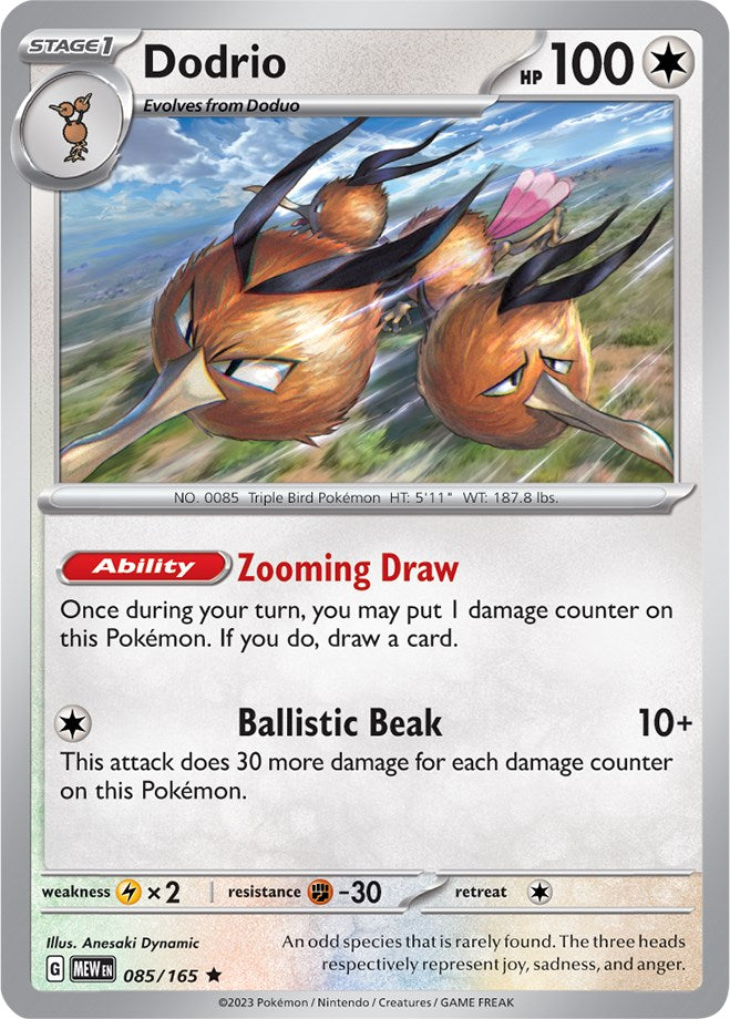 [PKM-R] Dodrio (085/165) [Scarlet & Violet: 151]