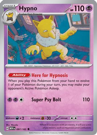 [PKM] Hypno (097/165) [Scarlet & Violet: 151]